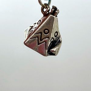 Teepee .925 Sterling Silver Native American Indian Hut 3D charm
